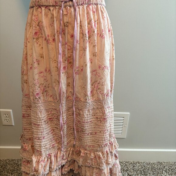 Magnolia Pearl Dresses & Skirts - Magnolia Pearl Molly Tie Waist Tiered Skirt - EC